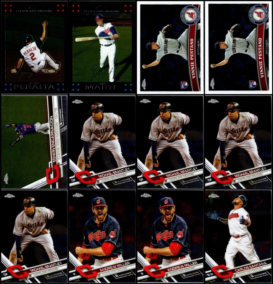 Lote de tarjetas Topps cromadas Cleveland Indians (66) - ÚLTIMA OPORTUNIDAD - ¡NO TE LO PIERDAS! Foto 2 de 4