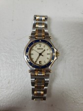 Gucci 9700L Swiss Made Date Indicator Women's Watch 2 Tone Parts/Repair