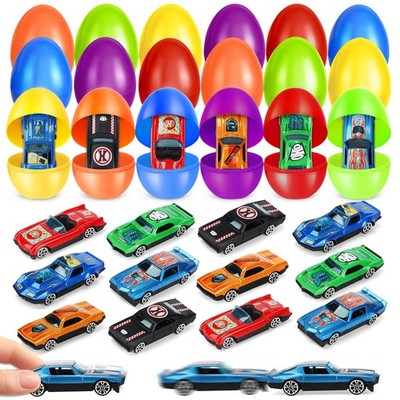 12 Pack Prefilled Easter Eggs with Toys Inside, Colorful Easter Egg Fillers w...