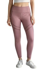 Victoria's Secret Sport Women's Active Leggings w/Pockets Trims Size S Mauve