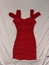 Women's Windsor Red Mini Dress Size Medium for Classic Romantic Cocktail Party