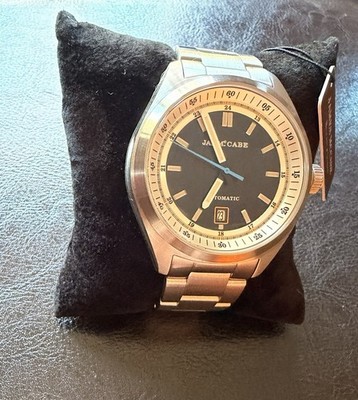 James McCabe Automatic Stainless Steel Scrambler  New Extra Links Box & Tags