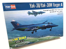 Hobby Boss 1/48 Yak-38 Forger Kit 80362 + 2 Sealed Eduard PE Sets & Canopy Mask