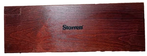 STARRETT *120-12" *WHITE Dial Caliper w/946 Deluxe Wood Case EXCELLENT CONDITION