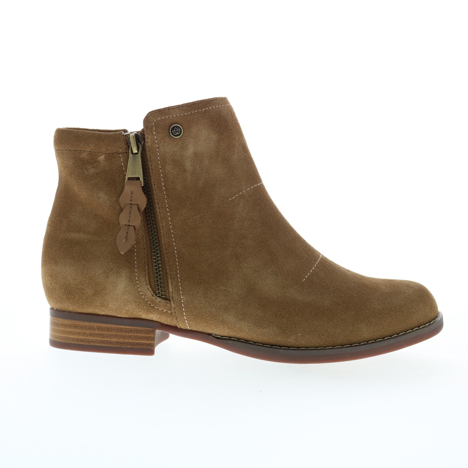 Spenco Ivy Boot SP1043WHE Womens Brown Suede Zipper Ankle - Booties Boots 55 6190₽
