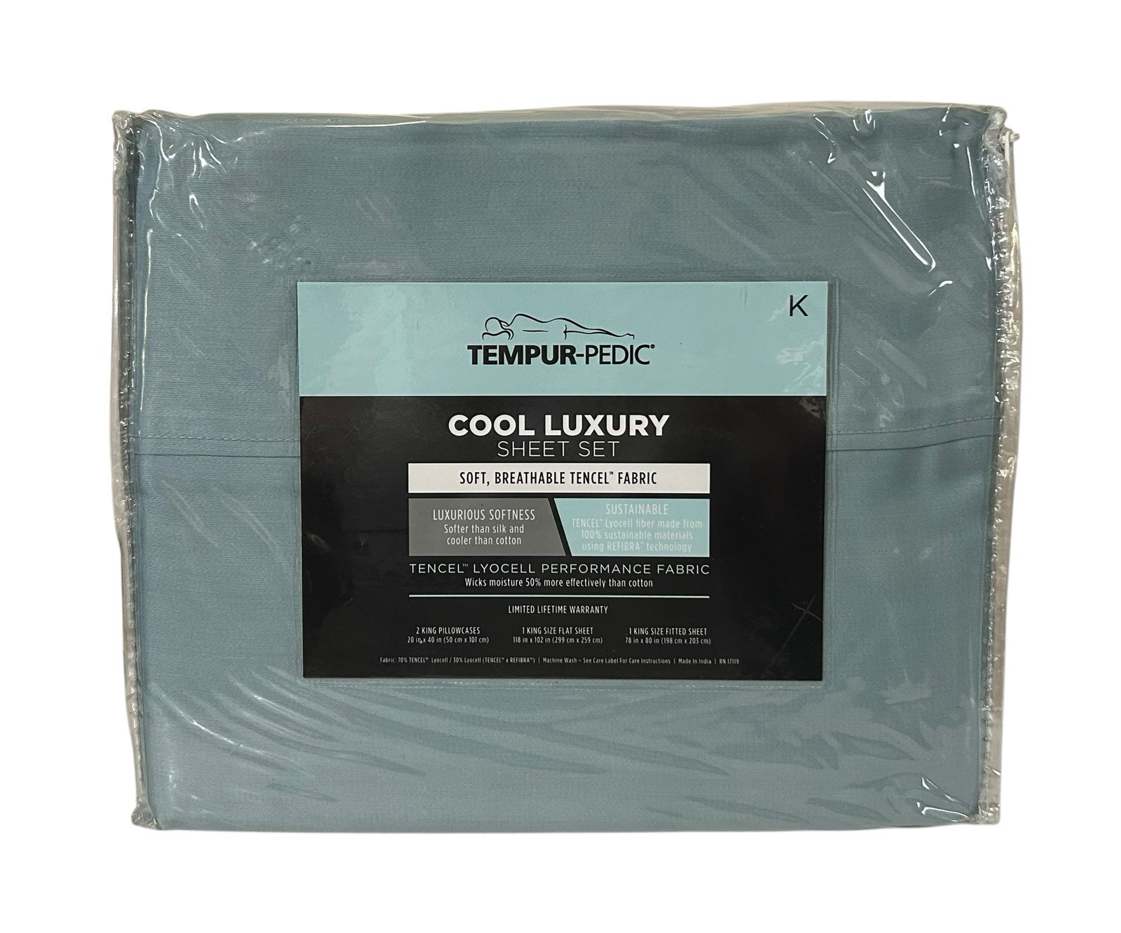Tempur-Pedic King Cool Luxury Sheet Set – Brand New Design for Ultimate Comfort