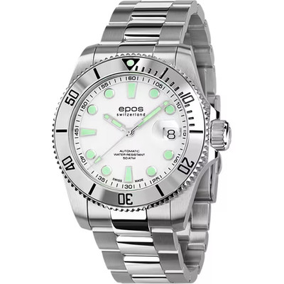 EPOS 3504SL Diver's Metal Watch