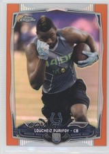 2014 Topps Chrome Retail Orange Refractor Loucheiz Purifoy #137 1f0