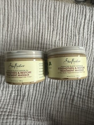 2 X SheaMoisture Jamaican Black Castor Oil Strengthen & Restore Treatment Masque