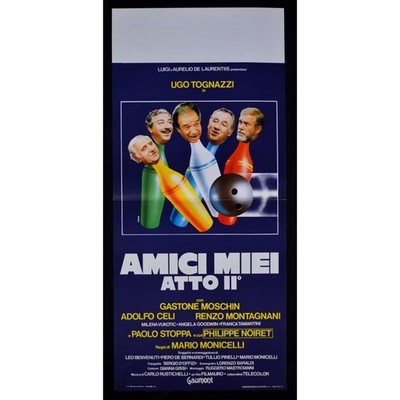 locandina AMICI MIEI 2 atto II Monicelli Ugo Tognazzi Moschin Noiret B198