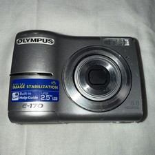 Olympus FE-170 Digital Camera 6.0 MP Silver 3x Zoom Tested Working Point Shoot