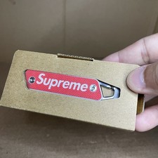 Supreme True Modern Keychain Knife - Red Handle Logo SS22