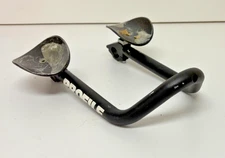 Vintage Profile Design Black Aluminum 150mm x 250mm Clip-On Aerobar 26mm Clamp