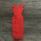 Vintage Barbie 986 Sheath Sensation - Red Sheath Dress W Gold Buttons 1961 MINTY