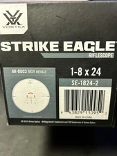 VORTEX Optics Strike Eagle 1-8x24 SFP  Riflescopes AR-BDC-3 MOA Reticle