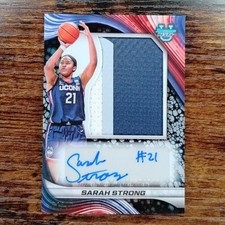 2024-25 Bowman Best University Sarah Strong Relic AUTO BLACK /10