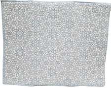Printed Microfiber Dish Drying Mat 15"x19" BLUE FLORAL DESIGN ON WHITE, SB