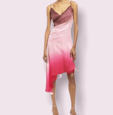 NWT Vintage 100% Silk Laundry by Shelli Segal Dress Chain / Beaded Straps Size 4