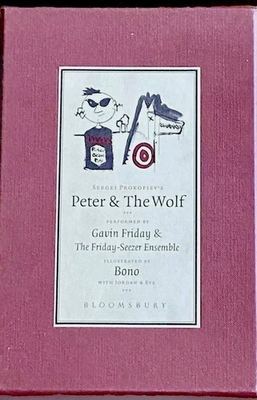 #ad PETER amp; THE WOLF Book amp; CD Illustrated By Bono perform by Gavin Friday Ship Free $23.79