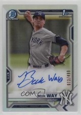 2021 Bowman Chrome Prospects Auto Refractor 73/499 Beck Way #CPA-BW Auto 6o3