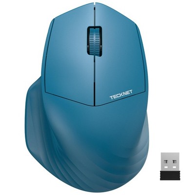 TECKNET Wireless Mouse, 2.4GHz Computer 3 Adjustable DPI Silent Blue