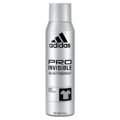 Adidas Deodorant Spray 150 ml. Pro Invisible Man 48H ANTI-TRANSPIRANT