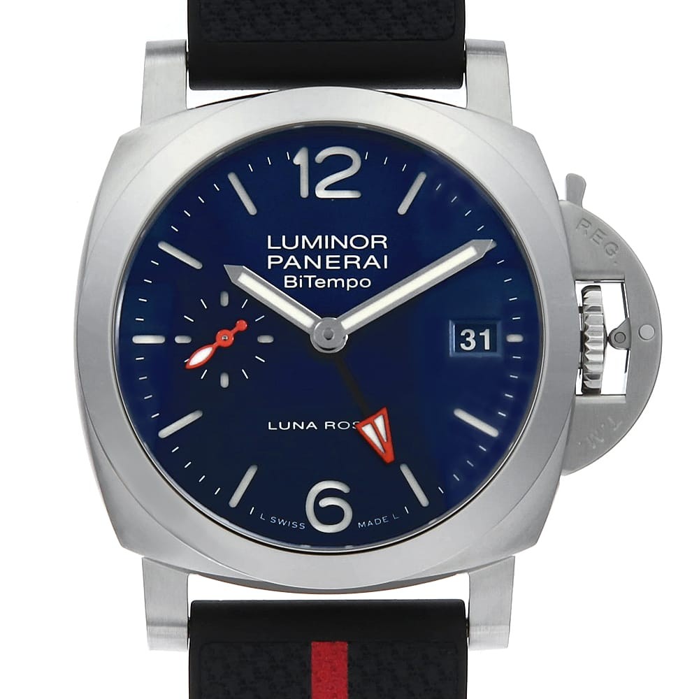 PANERAI Luna BiTempo Z Quaranta Rossa Luminor PAM01404 number hand mens second - vintagewatches.pk