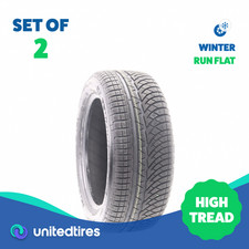 Set Of 2 Driven Once 24550r18 Michelin Pilot Alpin Pa4 Zp 100h - 9.532