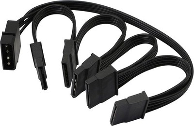 4pin Molex to 15 Pin SATA Splitter Power Cable LP4 5x15 Conversion Line GELRHONR
