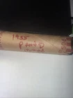 1955 P & D Lincoln Wheat Cent Pennies ~ Circulated ~ Full Roll of 50