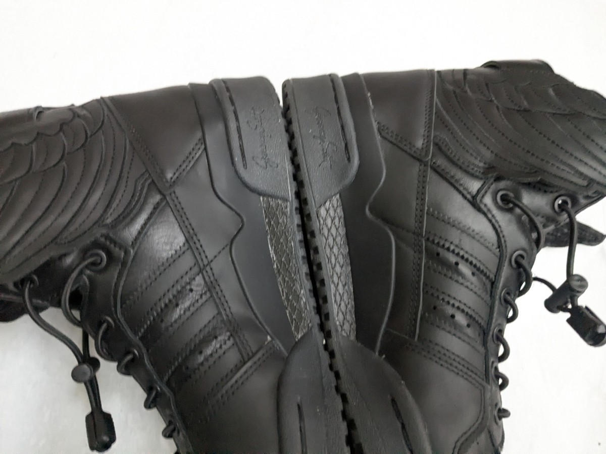 Size 9.5 - adidas JS Jeremy Scott Forum Hi Wings 4.0 Core Black