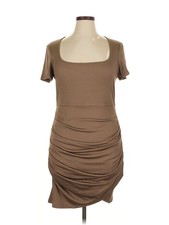 Cider Women Brown Cocktail Dress 0X Plus