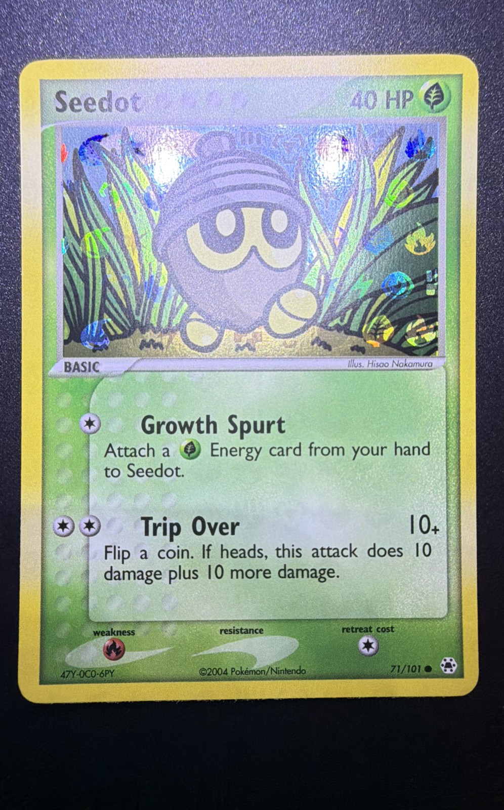 Seedot 71/101 Hidden Legends Reverse Holo