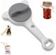 4-in-1 Jar Opener for Seniors -Adjustable Lid Opener with Non-Slip Grip, Stai...