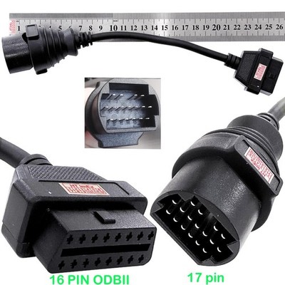OBD2 Diagnosekabel 17pin auf 16pin Buchse OBDII Adapter kompatibel mit Toyota