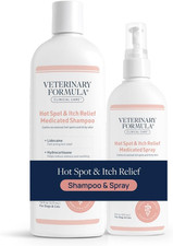Clinical Care Hot Spot Itch Relief Medicated Shampoo and Spray for Dogs and Ca