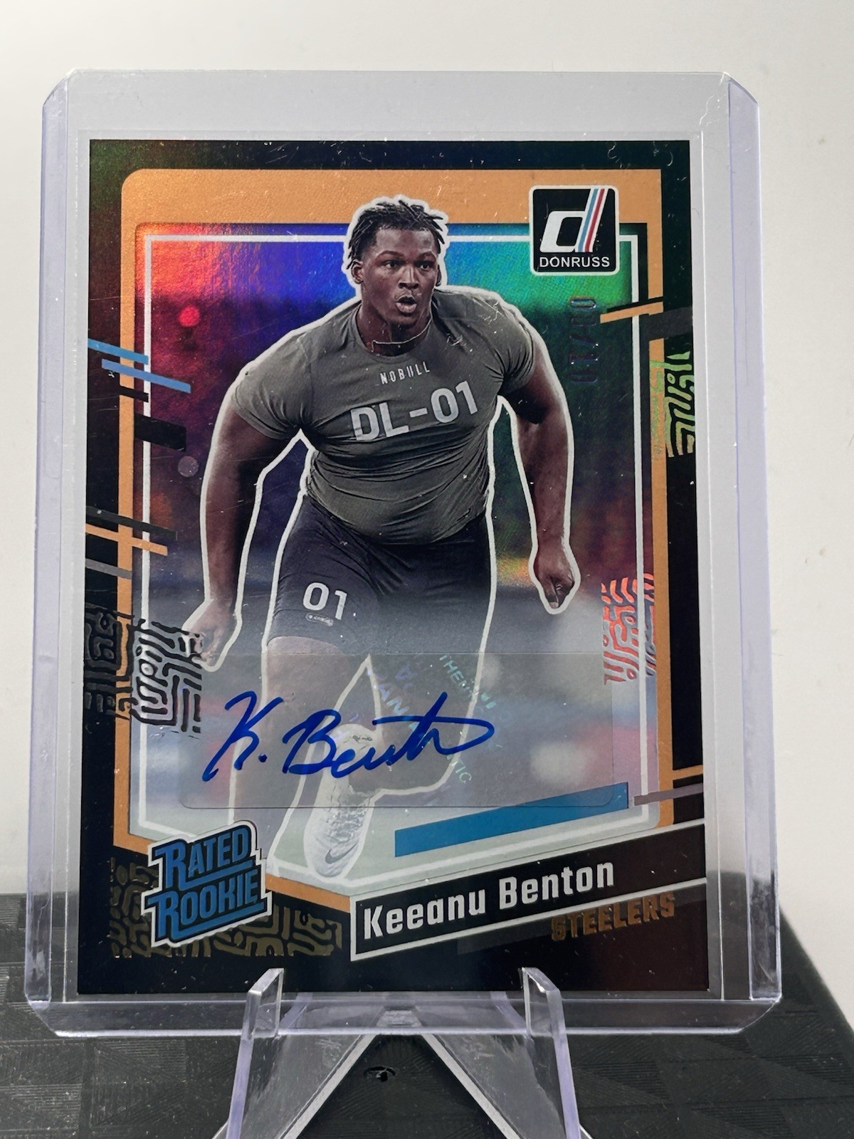 Keeanu Benton Panini Donruss #387 Autograph-Black