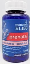 Mommy's Bliss Prenatal Multivitamin + Probiotic for Women w/ Folic Acid, 08/26