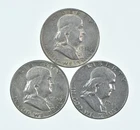 Higher Grade - 1950 1954-D 1954 Franklin Half Dollar 90% SIlver Lot *129