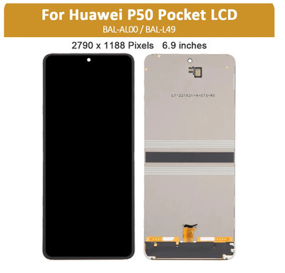 Für Huawei P50 Tasche Original Faltbar OLED Display LCD Bildschirm Touch Digitizer
