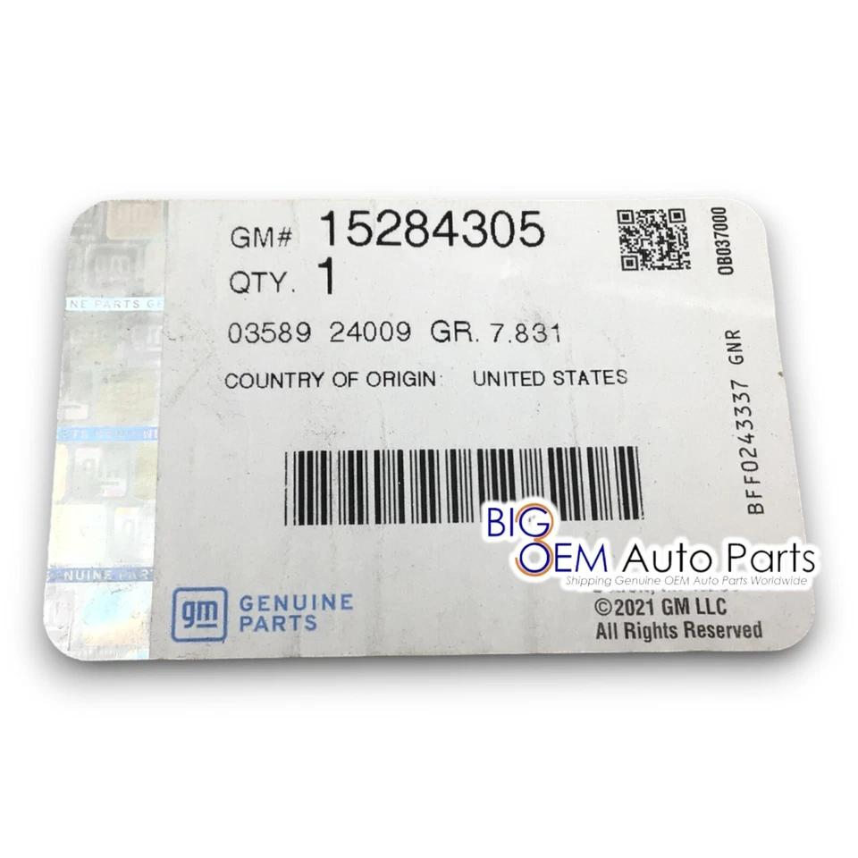 Parachoques trasero cromado para conductor GMC Sierra Chevrolet Silverado mitad 15284305 OEM Foto 3 de 4