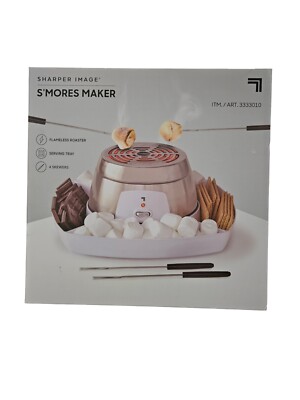 Sharper Image Electric Tabletop S'mores Maker for Indoors, 4 Skewers