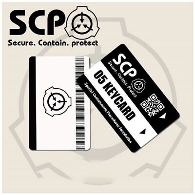 Scp foundation id keycard Special Containment Procedures Foundation Logo  Cosplay Access Grade card