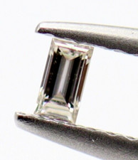 100 Certified Natural Diamond 0.024 Ct G/VVS1 Clarity Loose Baguette Cut 2x1 MM