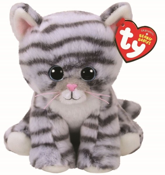 Ty Beanie Babies Grau Getigerte Katze @ Millie @ 15 Cm Kuscheltier PlüSchtier-image
