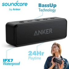 Anker Soundcore 2 Outdoor Bluetooth Speaker Wireless Stereo Bass Sound 24h Play