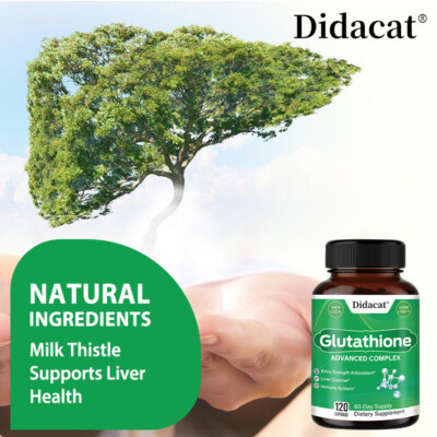 Glutathione Complex with Milk Thistl Extract | Liver & Immune | Antioxidant  | eBay