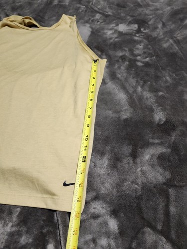 Canotta Nike Dri-Fit Studio schiena aperta donna grande palestra yoga oro - Foto 3 di 8