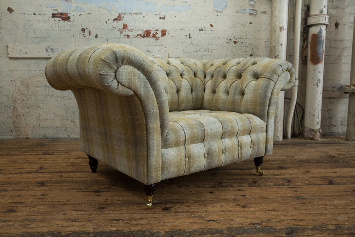 Tartan online chesterfield sofa