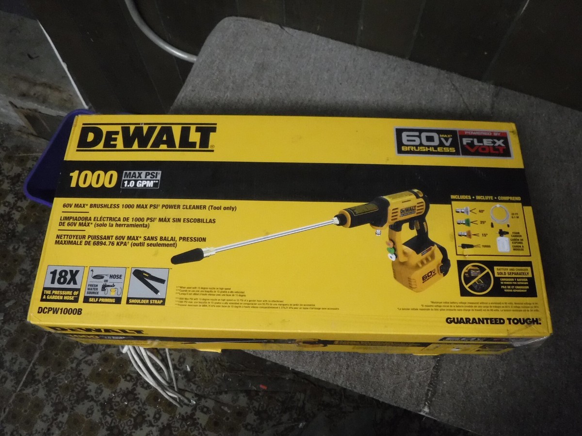 NEW* Dewalt FLEXVOLT 60V 1000 PSI 1.0 GPM Power Cleaner (Tool Only